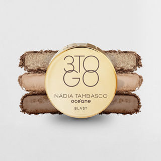 Trio de Sombras Nádia Tambasco By Océane - 3 To Go Palette Blast 7,8g em Oferta na Shopee