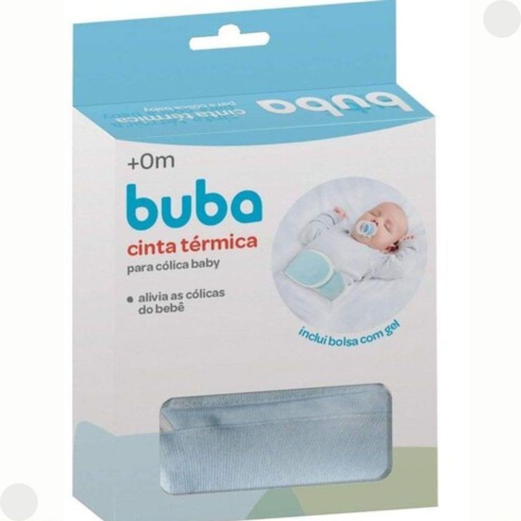 Cinta Térmica Para Alivio De Cólica Bebê Azul 09922 - Buba em Oferta na Shopee