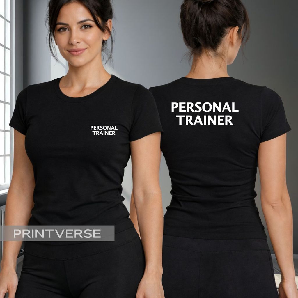 Camiseta Baby Look Feminina Personal Fitness Academia Instrutor Professor Profissional Camisa Casual Treino