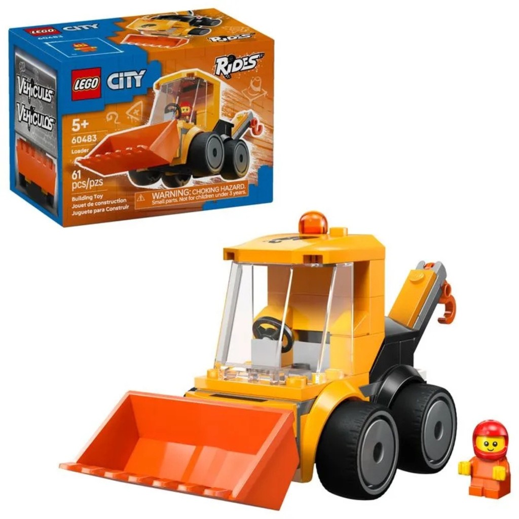 Veiculos Lego City Carregadeira De Construcao 61 Peças 60483 61 Piloto Junior em Oferta na Shopee