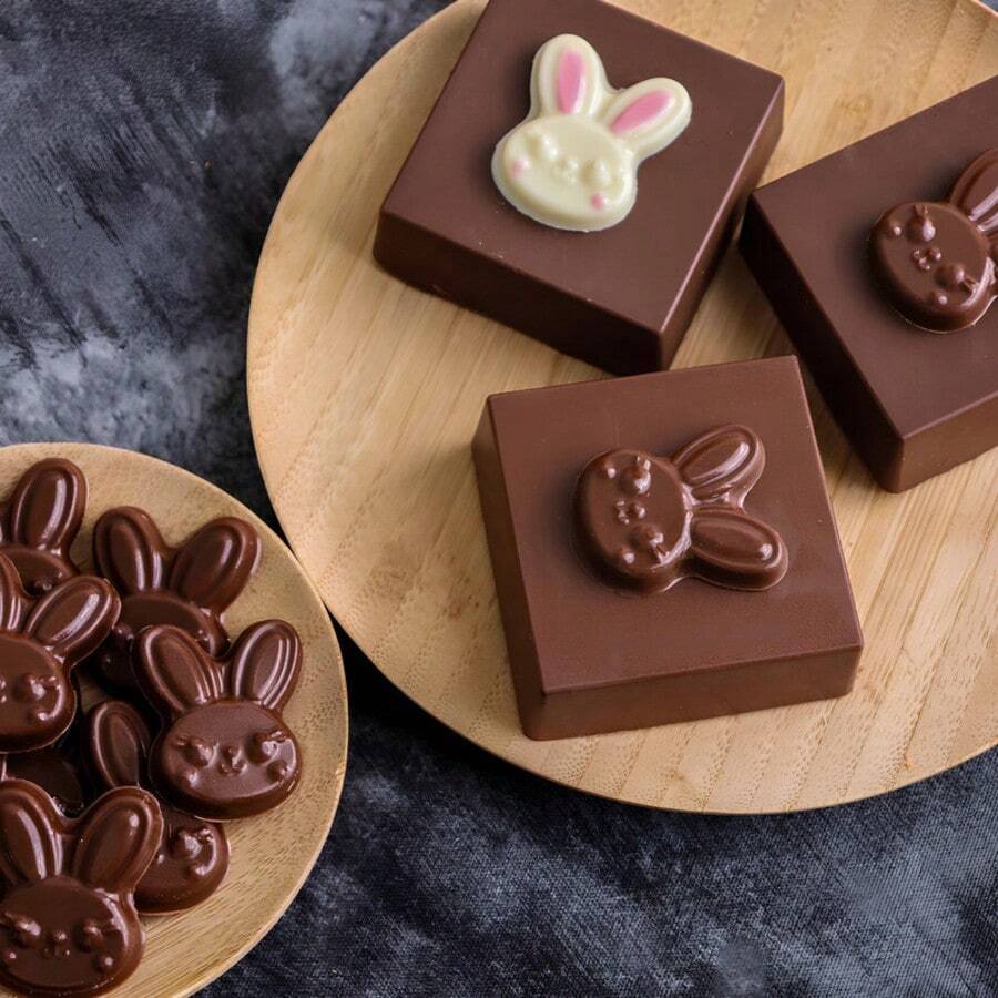Forma Simples Aplique Coelho – Molde para Chocolate Páscoa em Oferta na Shopee