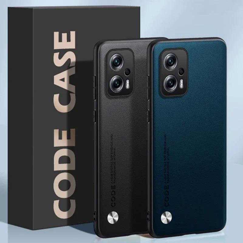 Detalhes do Capa Luxuosa De Couro PU Para Xiaomi Poco X4 GT , Fosca De Silicone Com Proteção Completa Câmera De Telefone PocoX4 X4GT