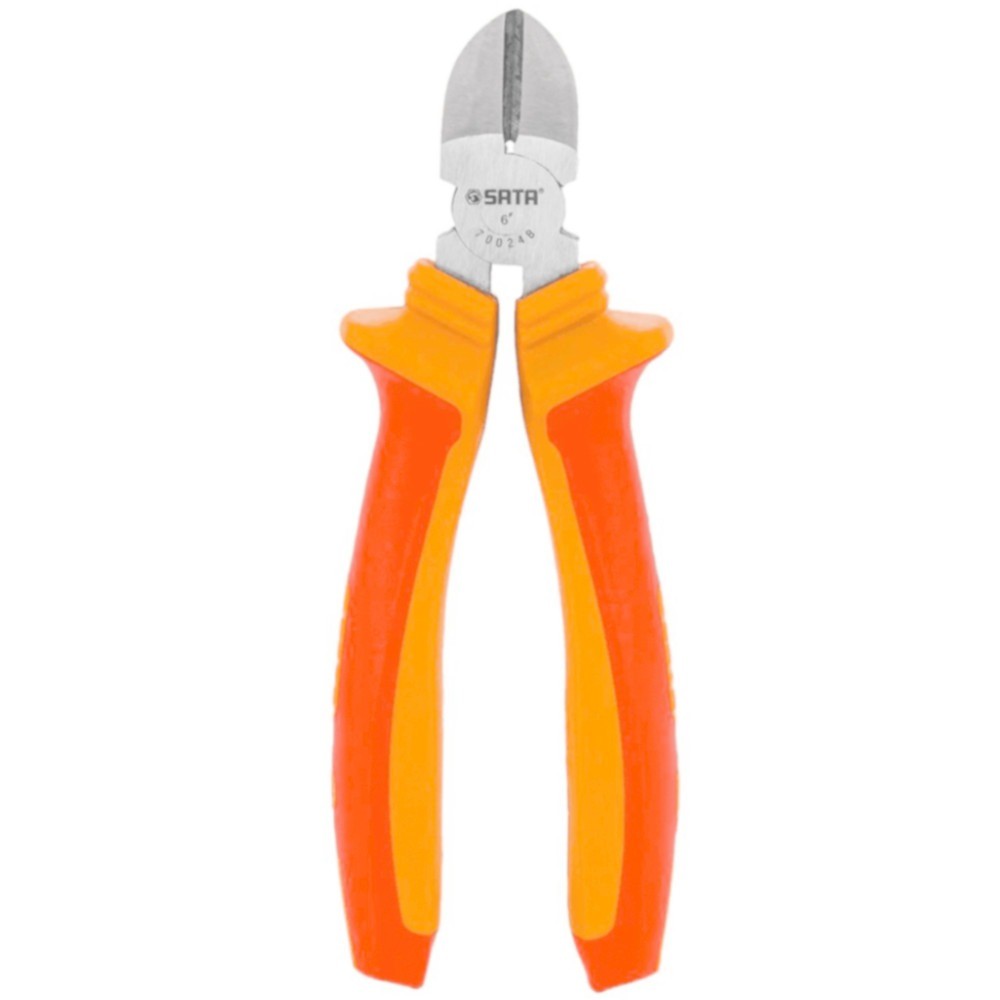 Alicate de corte diagonal isolado 6" aço cromo vanádio - ST70024BST Sata
