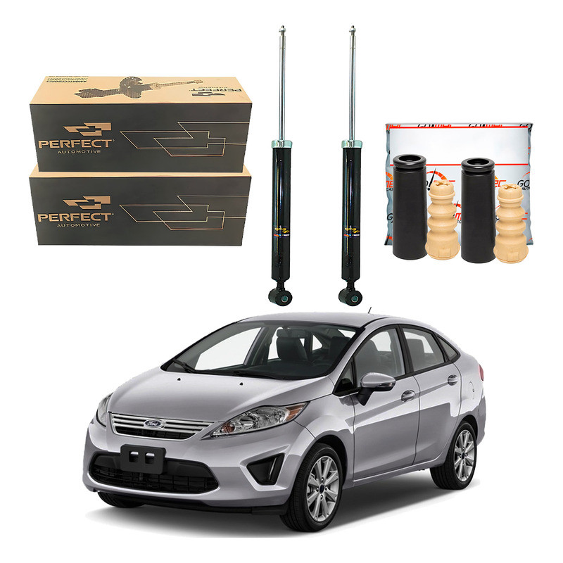 Kit Amortecedor Traseiro New Fiesta Sedan 1.6 2010 A 2013