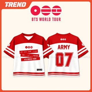 2026 BANGTAN WORLD TOUR ARIRANG Merch Jersey Camisa Personalizada Unissex Vintage Plus Size 3D Impresso Com Decote Em V em Oferta na Shopee