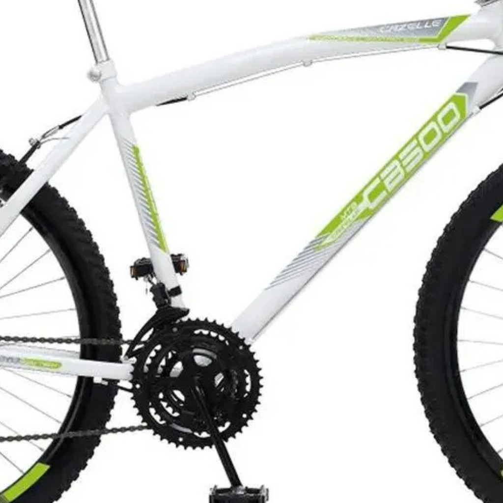 BICICLETA COLLI CB500 ARO 26 18 MARCHAS FREIO V-BRAKE COR BRANCO · foto 2