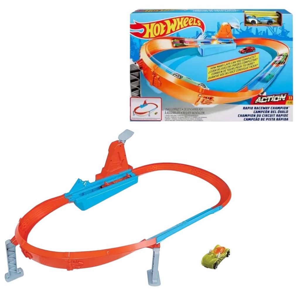 Hot Wheels Action Pista Stunt Tracks Campeão De Pista Rápida