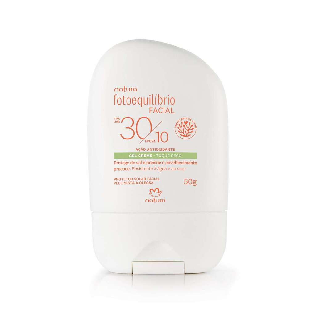Protetor Facial Gel Creme FPS 30 FPUVA 10 Fotoequilíbrio 50g
