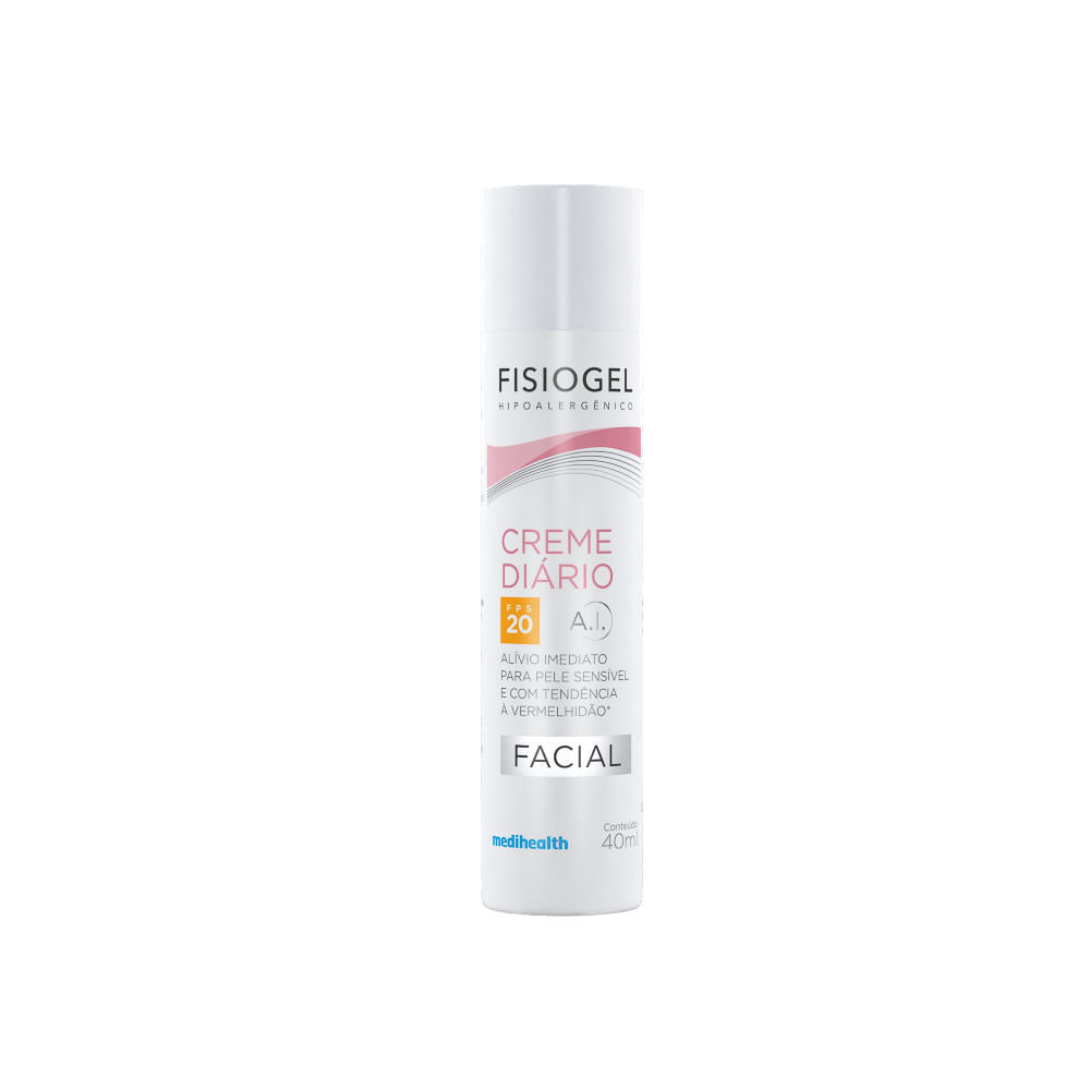 Fisiogel Ação Calmante Creme Diário Facial FPS 20 40ml