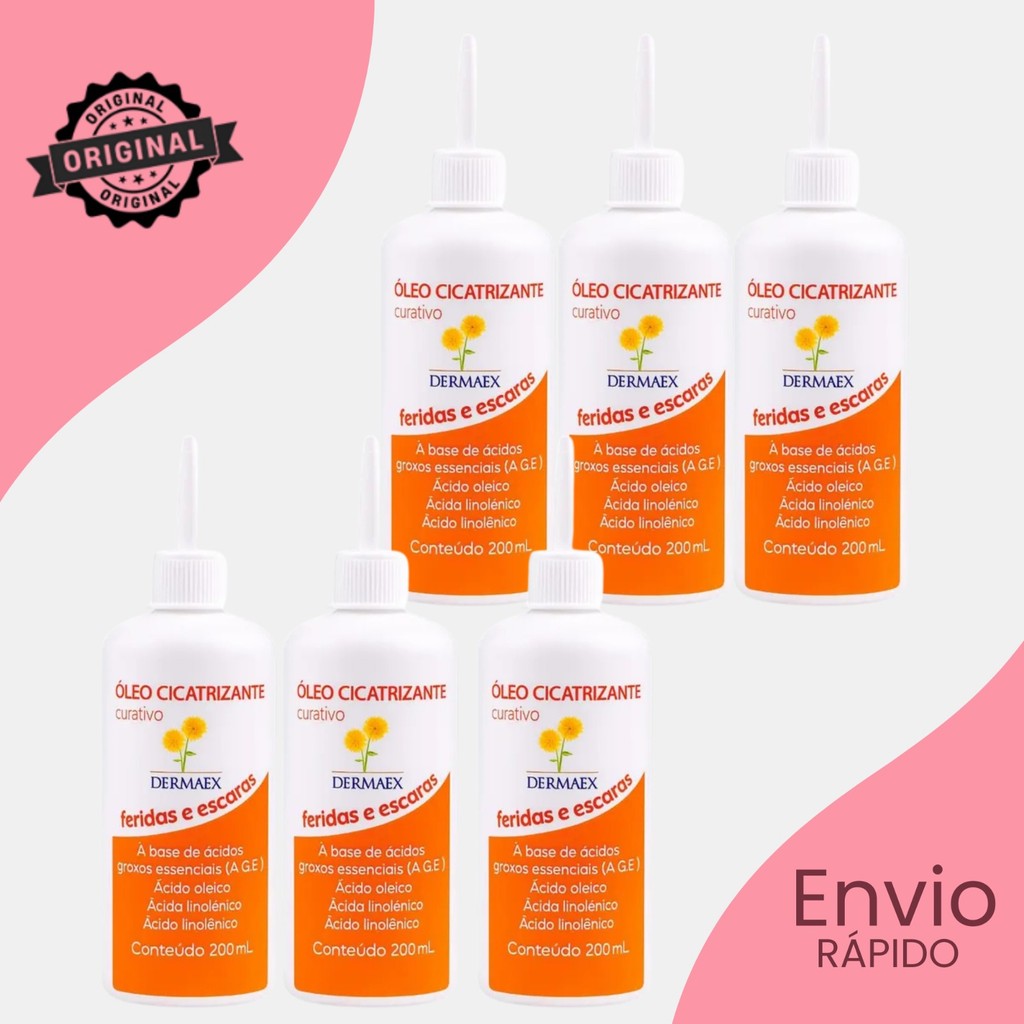 Óleo de Girassol Cicatrizante Curativo Dermaex 200ml - Nutriex em Oferta na Shopee