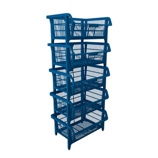 Cesto expositor 570 x 280 x 420 mm azul 5 peças - Prático - Presto em Oferta na Shopee