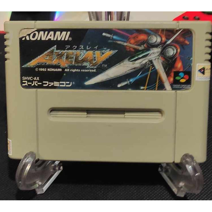 Jogo Axelay Super Nintendo Snes REPRO Nova 100% , game,fita, cartucho!