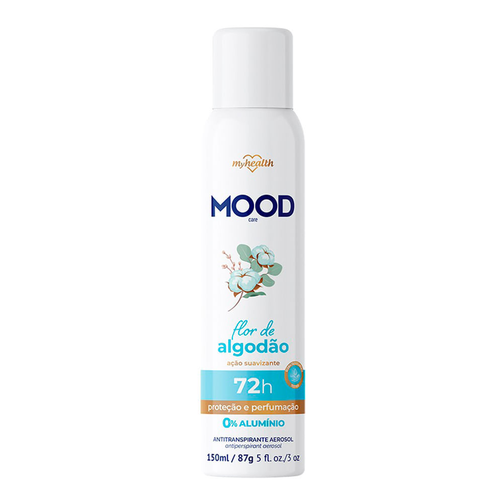 Desodorante Mood Care Aerosol Flor de Algodão Antitranspirante 72h 150ml