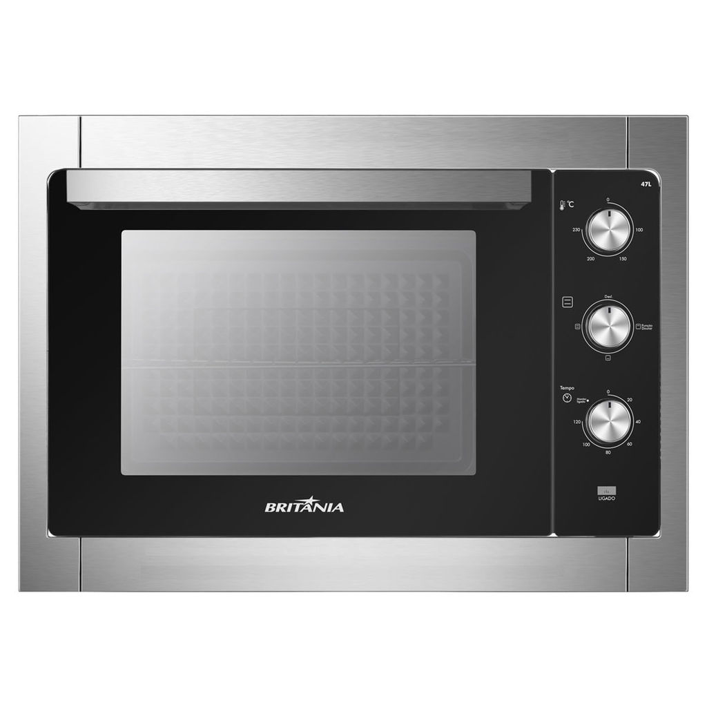 Forno Elétrico de Embutir Britânia 47 Litros Limpeza Prática Inox BFE47P - 127 Volts em Oferta na Shopee