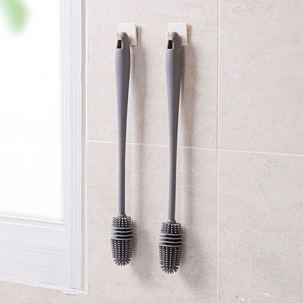 Kit 1/2/3 Escova De Lavar Garrafa Mamadeira Copos Multiuso De Silicone em Oferta na Shopee