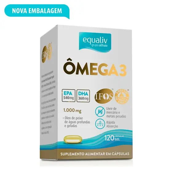 Ômega 3 - 120 Capsulas - Equaliv em Oferta na Shopee