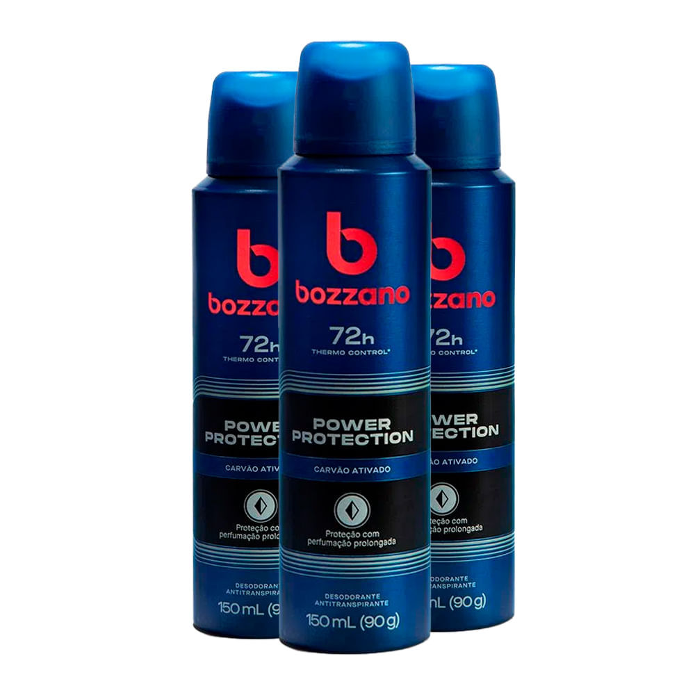 Kit Desodorante Aero Bozzano Carvão 90g - 3 unidades em Oferta na Shopee