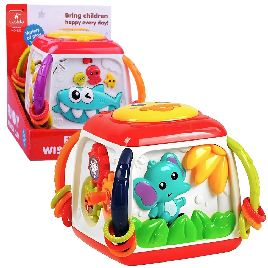 Cubo Aprendizagem Educativo Multifuncional Sortido - Castela em Oferta na Shopee