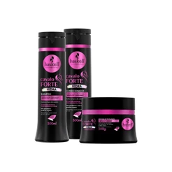Kit Cavalo Forte Hidra 300g Haskell (3 Itens) | Hidratação Profunda, Proteção e Vitalidade