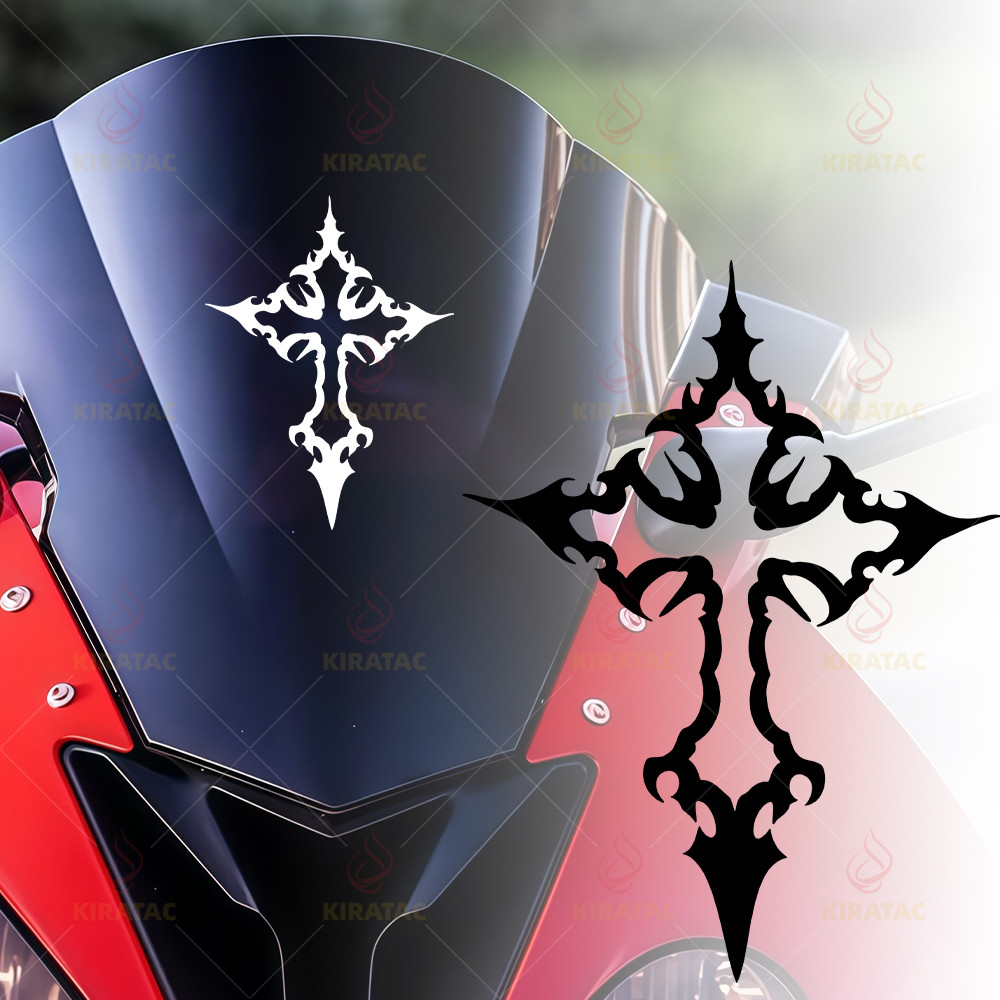 1PC Criativo Cruz Moto Capacete Adesivos À Prova Dwaterproof Água Para DIY Carenagem Tanque De Combustível Decoração Da