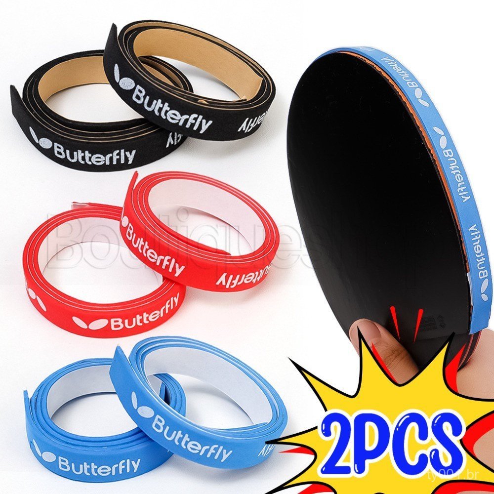 Fita de proteção lateral para raquete de tênis de mesa profissional/antiderrapante/alta elasticidade, acessório para a b