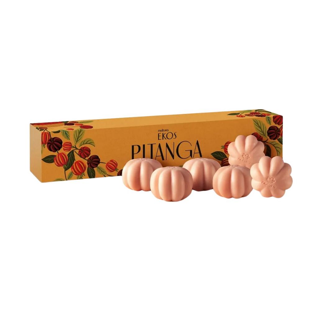 Caixa de Mini Sabonetes em Barra Natura Ekos Pitanga 6un 25g