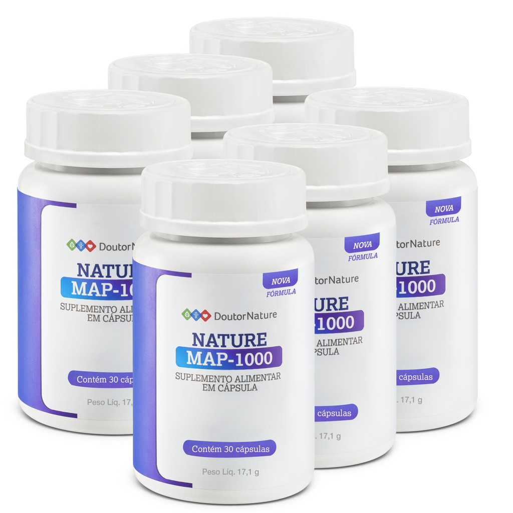 Nature MAP-1000 - 30 Cápsulas ( 6 Potes )