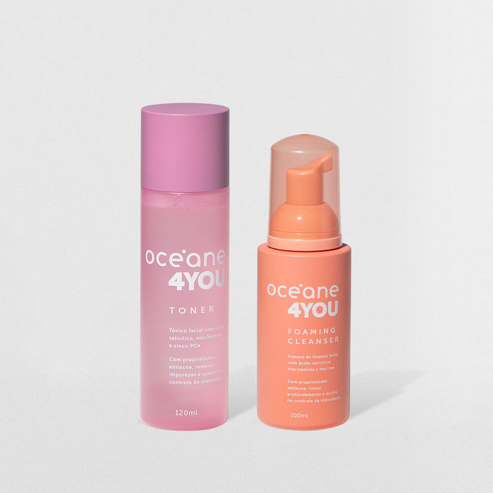 Kit Limpeza Facial 4you (2 Produtos) em Oferta na Shopee