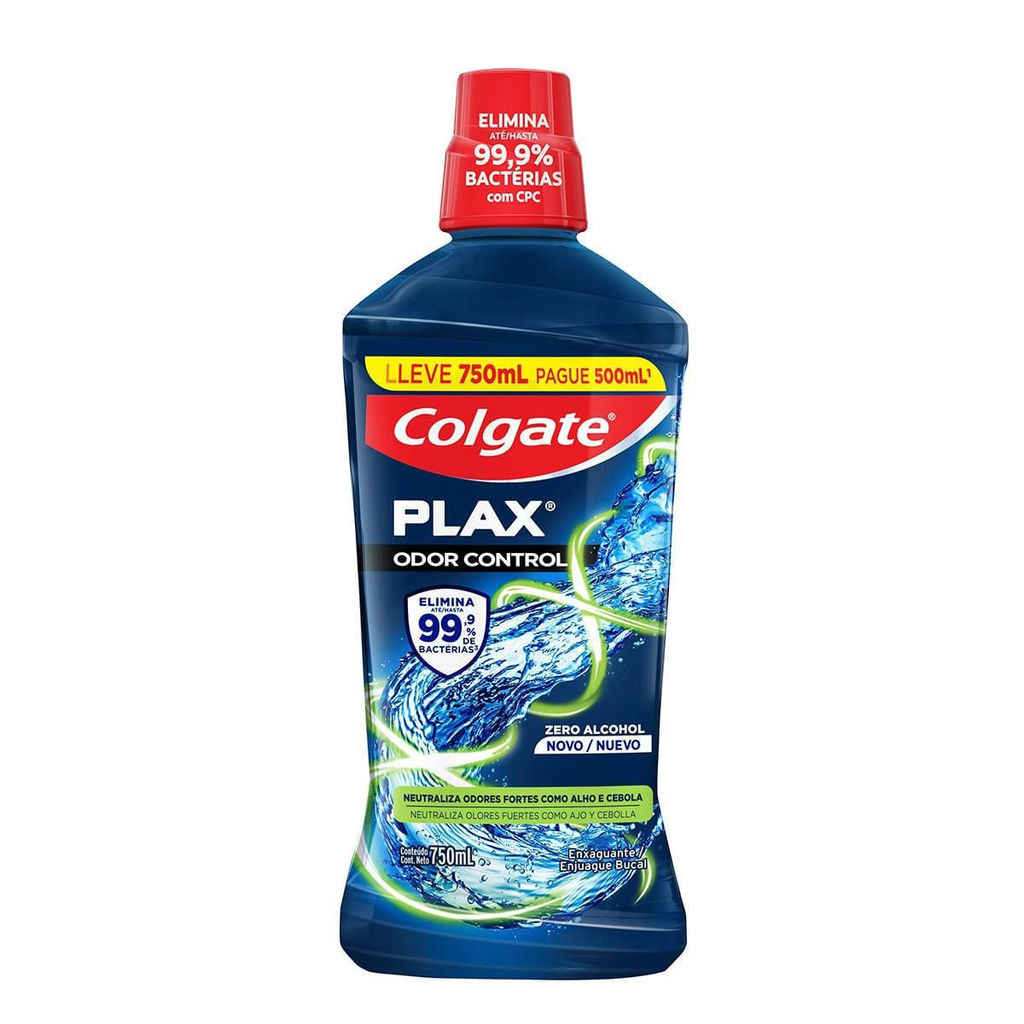 Enxaguante Bucal Colgate Plax Odor Control Sem Álcool 750ml em Oferta na Shopee