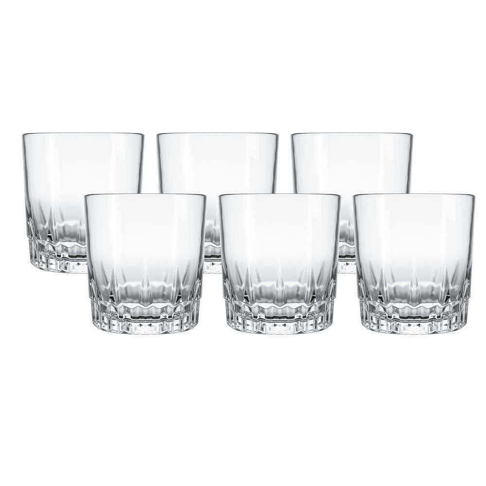 Jogo de 6 Copos de vidro 290ml Vegas Rocks Nadir em Oferta na Shopee