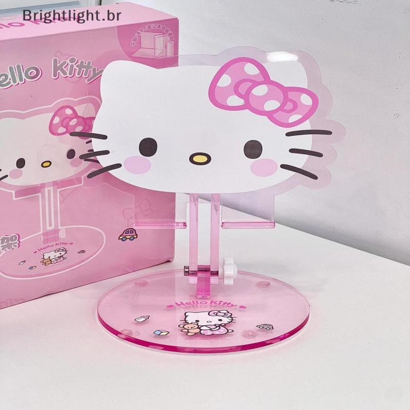 [brightlight.br] 1 Peça Hello Kitty Cartoon Dobrável Suporte De Mesa Acrílico Telescópico Para Telefone Ajuste De Tablet
