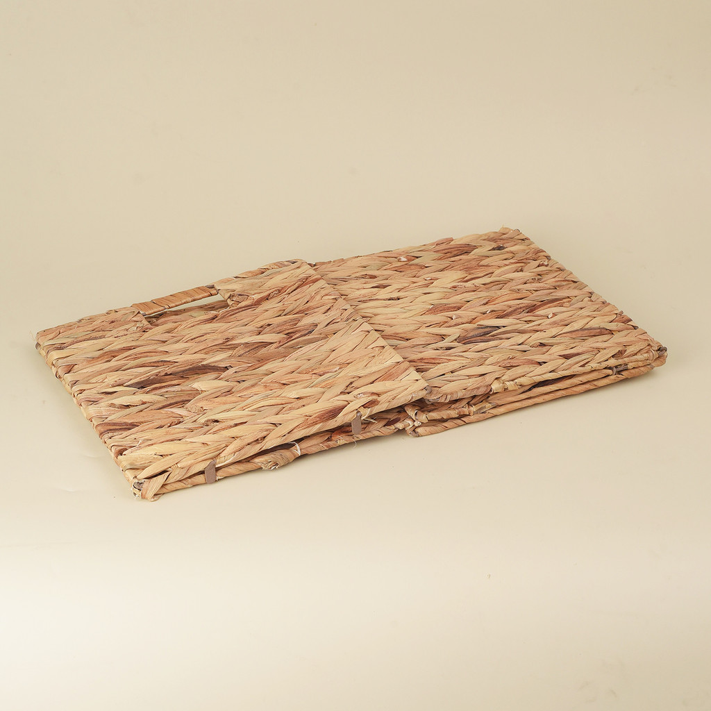 Cesto Dobrável Tramado Em Fibra Natural 30cm - Oikos — imagem 2 de 2