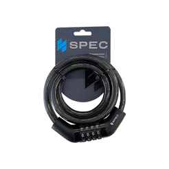 CADEADO ESPIRAL TRANCA TRAVA BIKE MOTO PROTEÇÃO ANTI FURTO ROUBO 12X1200MM SEGREDO 4 DIGITOS SPEC IMPORTADO 1o LINHA