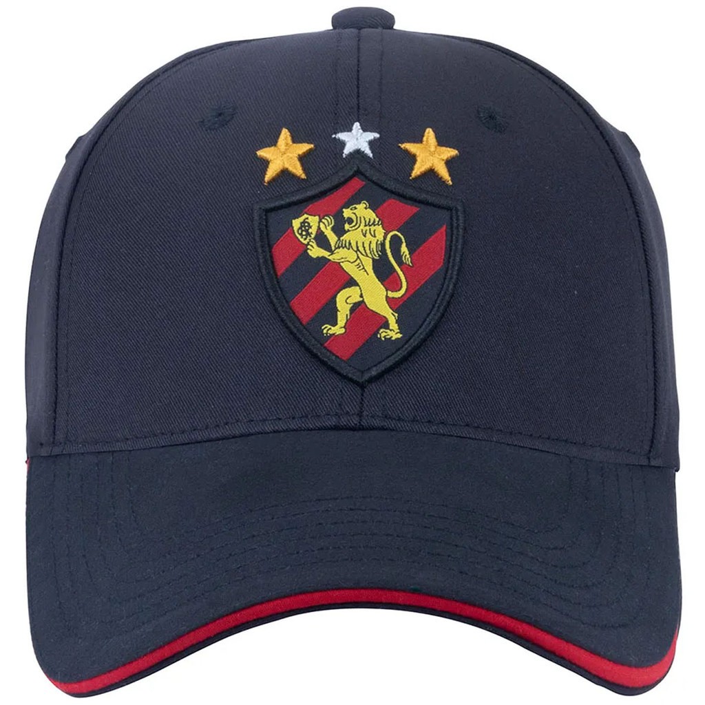 Boné Super Cap Sport Club Recife Bordado Unissex Preto
