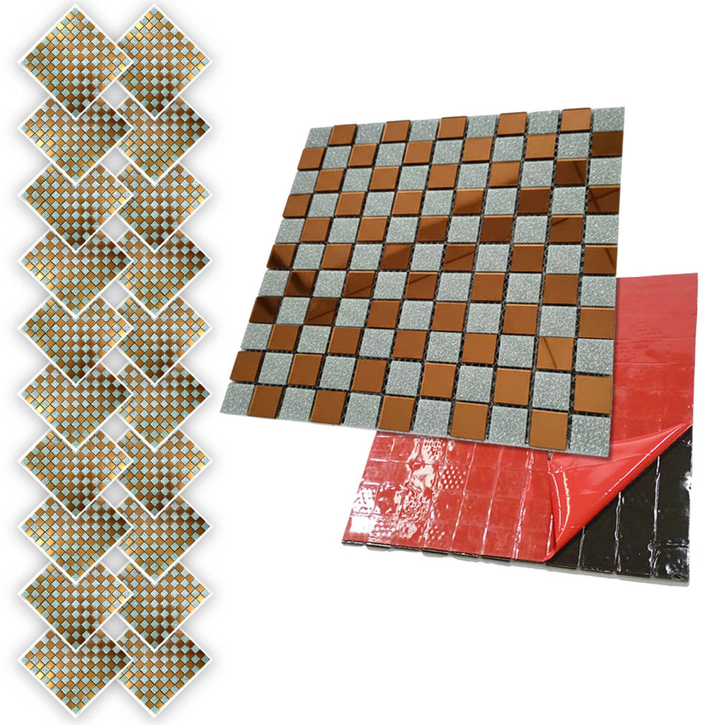 Pastilha De Vidro Adesiva Kit 20 Uni Parede Cozinha Lavabo Banheiro Sala Decorativa Moderna Requintado Aplicacao Facil