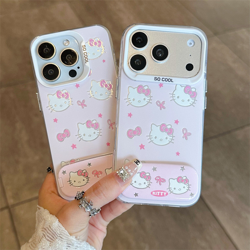 Capa de celular olá gatinha com iPhone 17 16 15 14 13 12 11 PRO MAX XS XR 7 8PLUS SE AIR Suporte casca macia