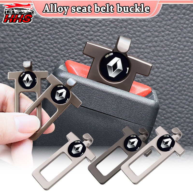 1/2pcs Renault Fivela De Cinto De Segurança De Carro Material De Liga De Zinco Alarme Silenciador Inserção Gancho Design