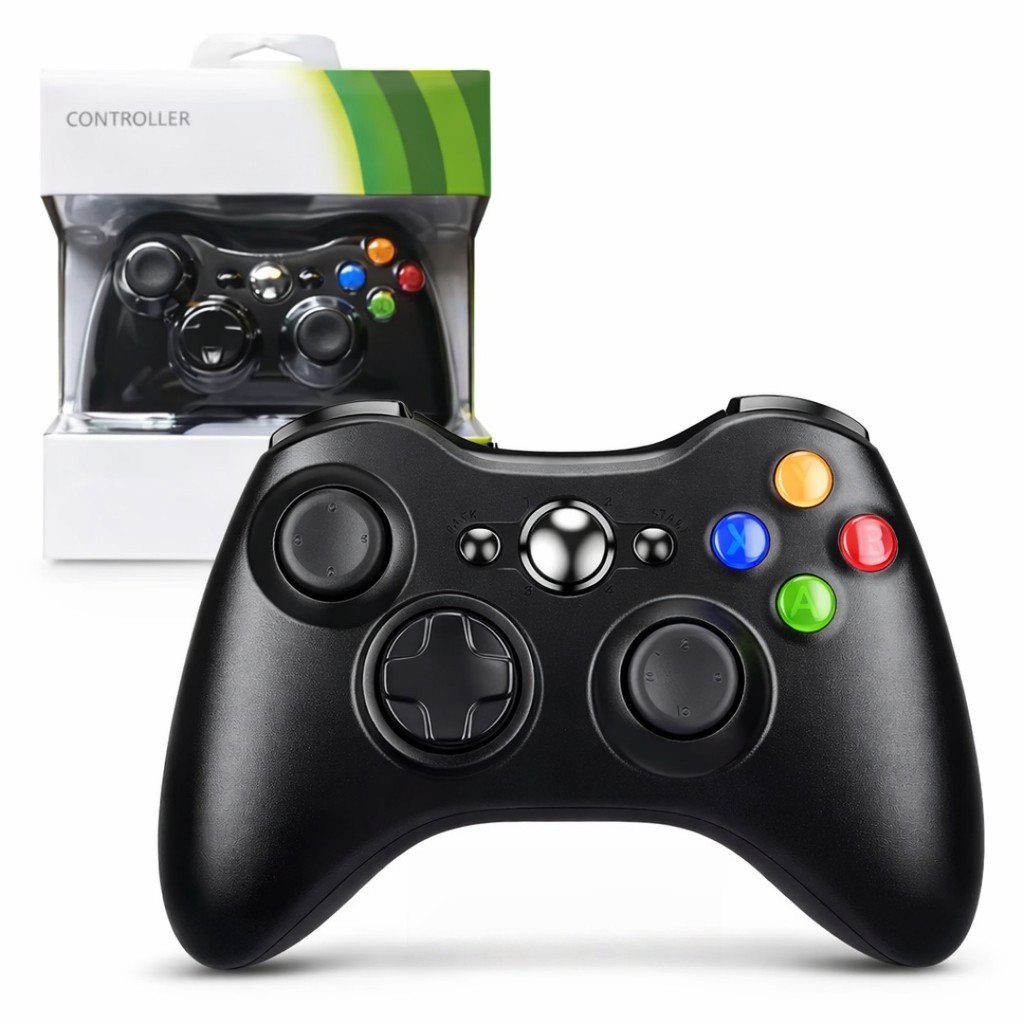 Controle Gamer Wireless 2.4G Joystick Gamepad para PC PS3 360 Android Steam USB