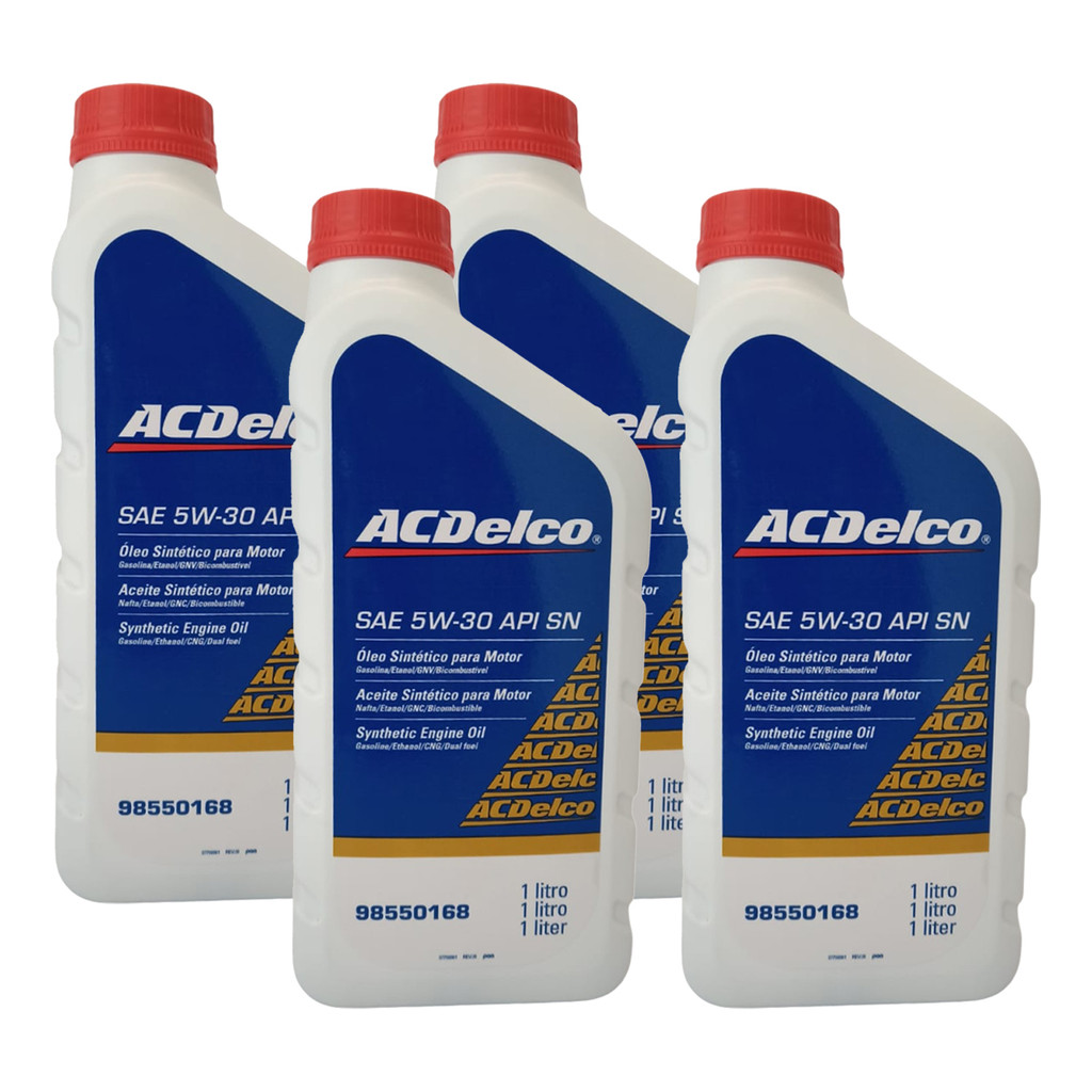 4l Oleo Sintetico Motor Sae 5w30 Api Sn Acdelco 98550168 em Oferta na Shopee