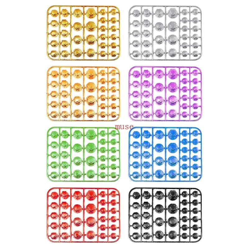 30 Peças Decorativas Parafuso Cobertura Cabeça Modificação Motocicleta Para Scooter