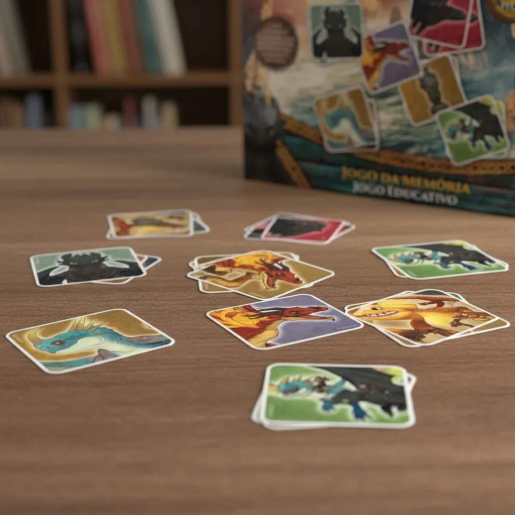 Jogo da Memória Como Treinar o seu Dragão 48 Peças Mimo Toys - 3012 · foto 2