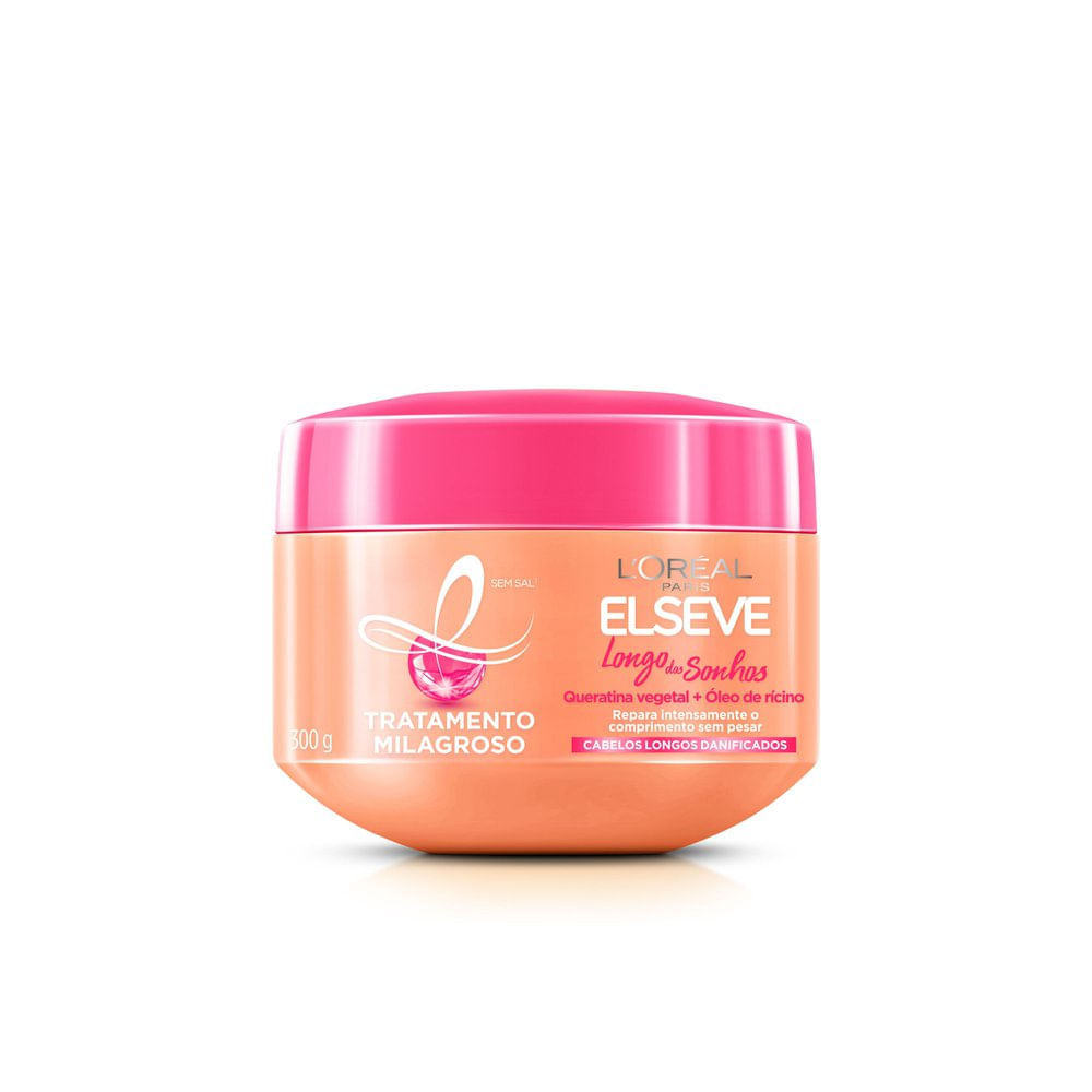 Creme de Tratamento Elseve Longo dos Sonhos 300g em Oferta na Shopee