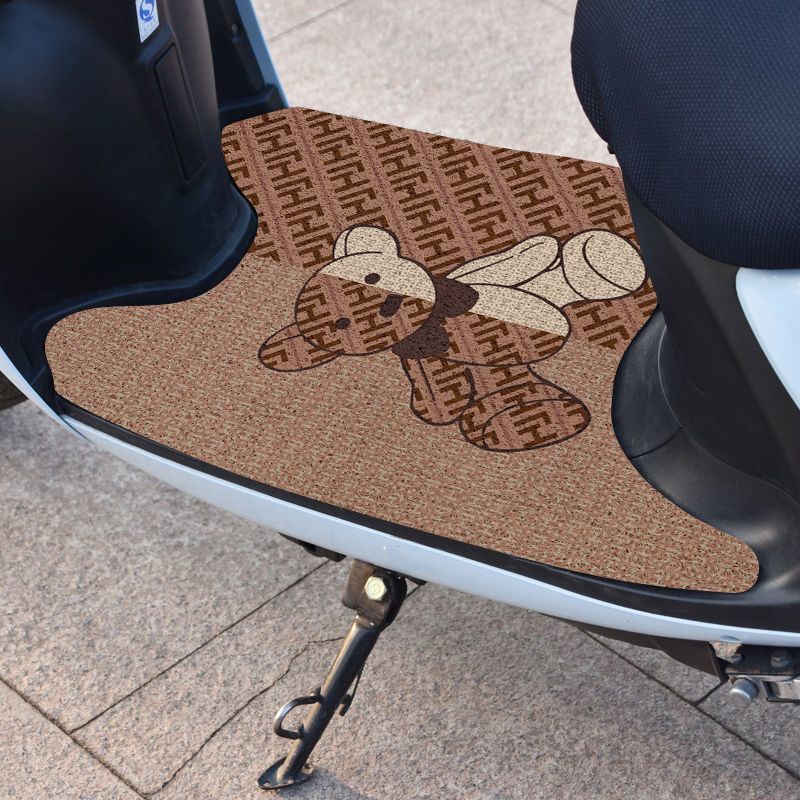 Tapete Universal de Luxo Leve para Scooter Elétrico, Tapete de PVC Cortável com Laço de Fio, Protetor de Pedal, R Mat RR