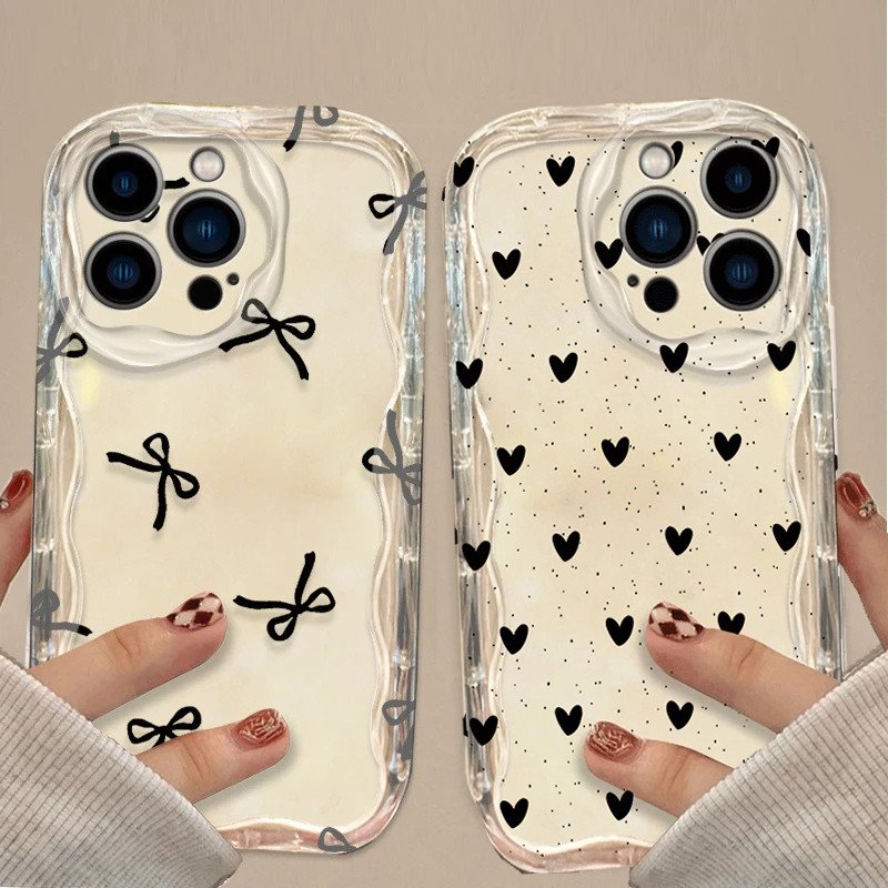Capa De Telefone Para Samsung Galaxy A57 A37 A15 A56 A55 A16 A17 A36 A26 A54 A35 A34 A53 A25 A07 A06 Shell Cartoon Preto