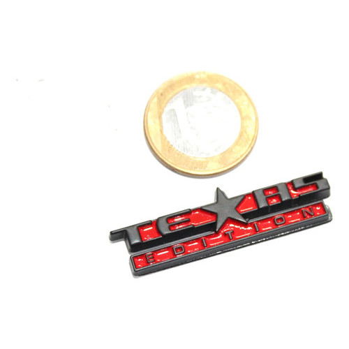 Emblema Texas Edition Ranger Ram Amarok S10 Jeep L200 Hilux Preto