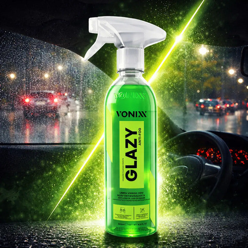 Glazy Anti Fog 500ml Anti Embaçante Parabrisas Viseira Vonixx Limpa Vidros