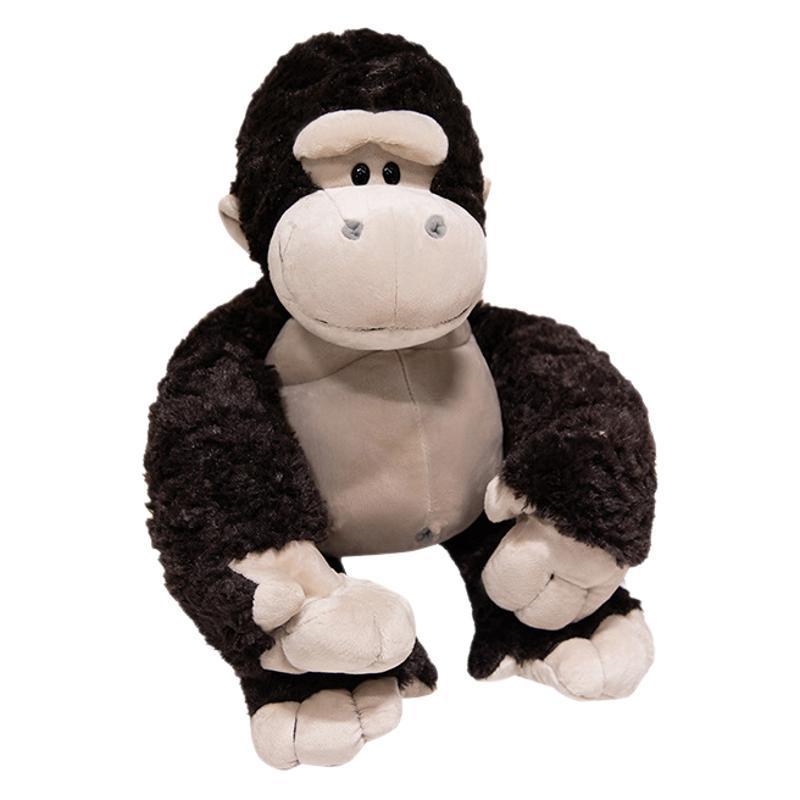 Gorila Preta Recheado Boneca De Pelúcia Confortável Macio Animal Brinquedo Presente Aniversário Companheiro Diário Para