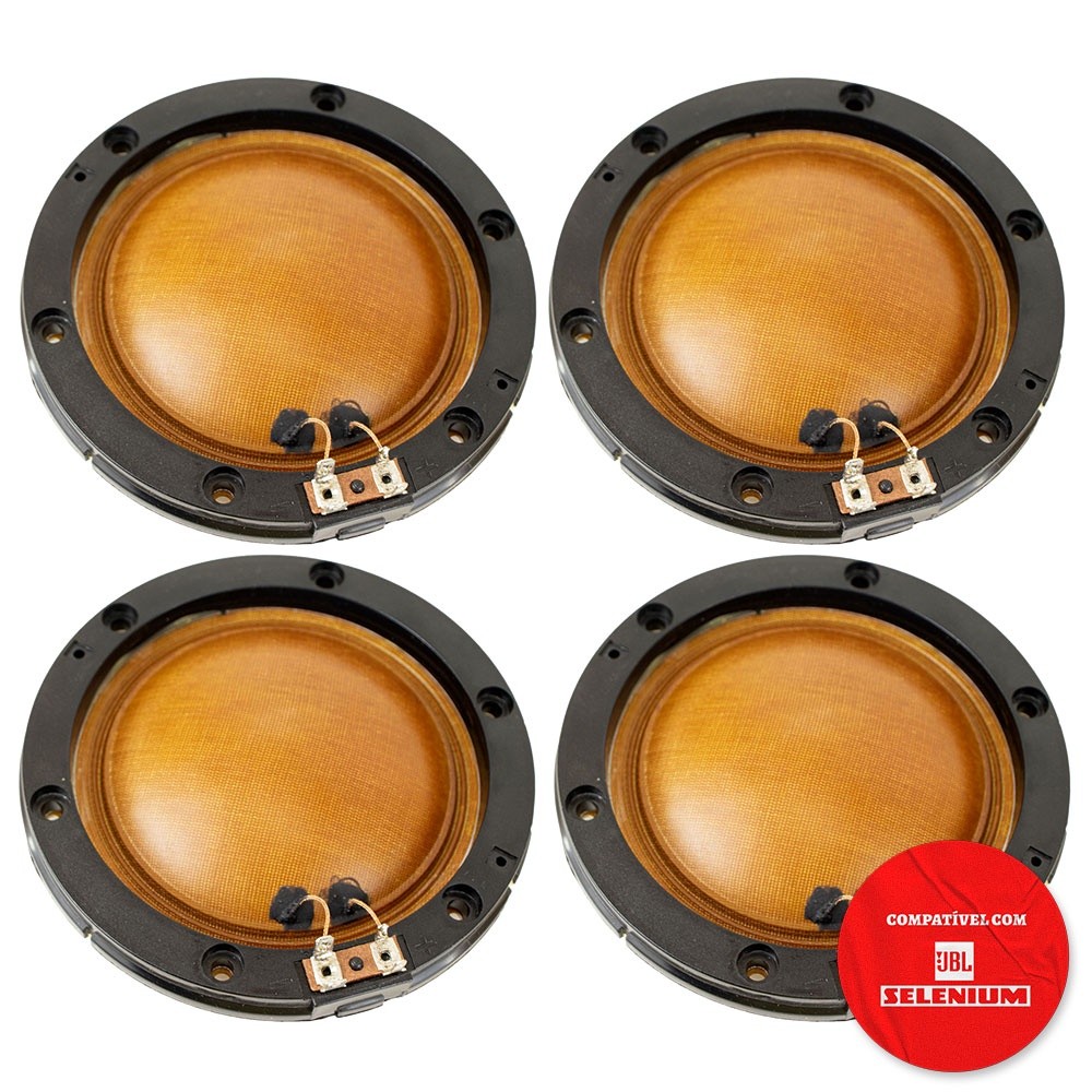 4x Reparo Compatível Driver JBL Selenium D400 D405 Corneta 8 Ohms 100w