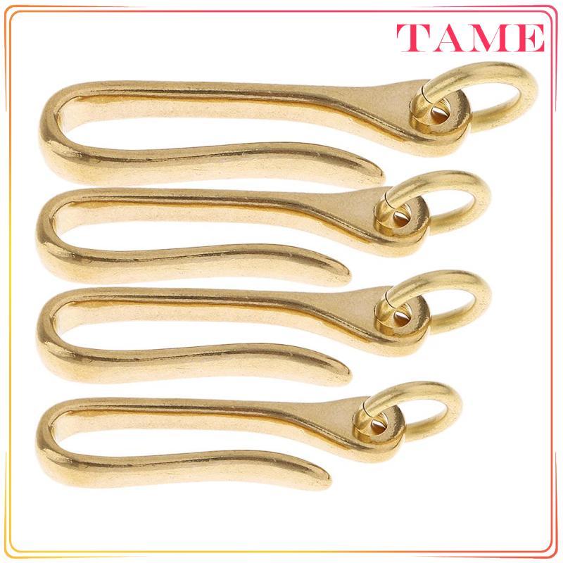 [Tame_sz] Chaveiro Com Cinto De Latão Sólido Vintage , Corrente De Carteira , Acessórios De Couro