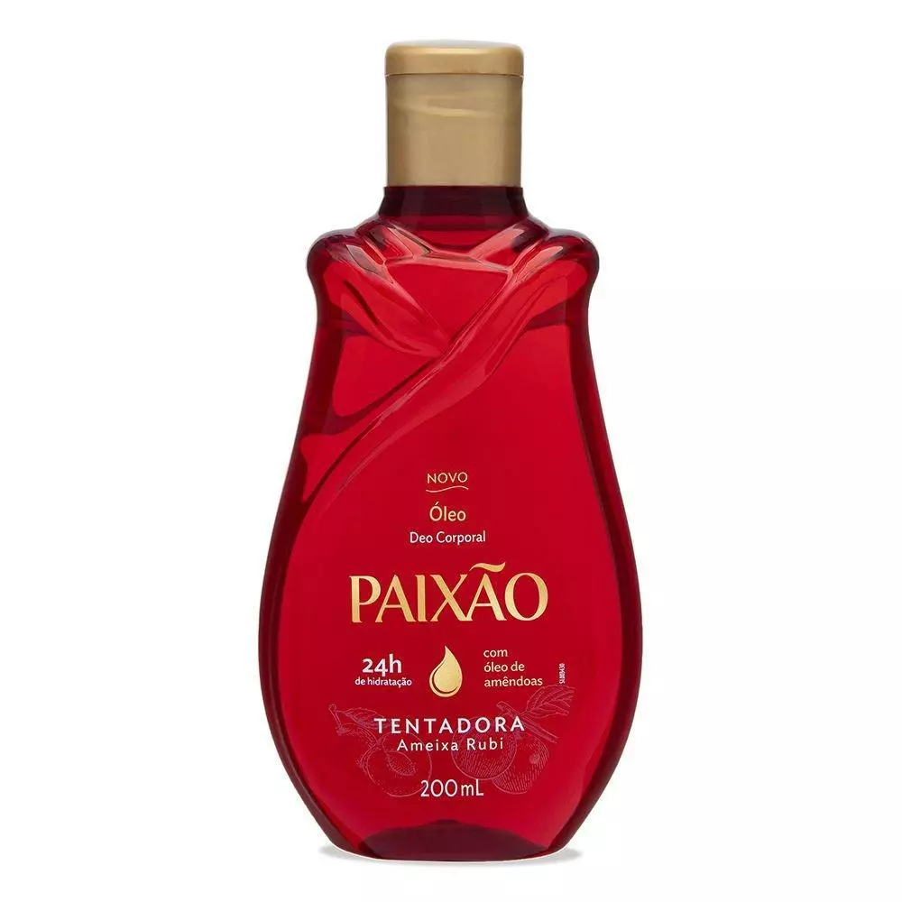 ÓLEO DEO CORPORAL PAIXÃO TENTADORA AMEIXA RUBI 200ML